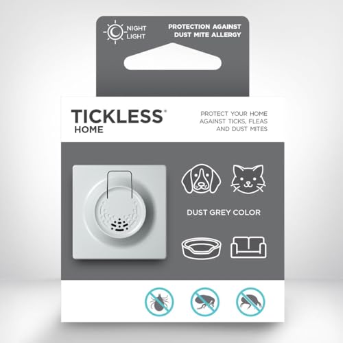 Tickless Home Ultraschall Plug-in Zecken Floh- und Milbenabwehr für Hausstaub grau