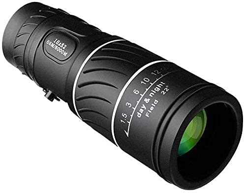 Einzelfernrohr-Nachtsichtgerät für Erwachsene, hochauflösende BAK4-Prisma-Teleskope, 16 × 52 HD-Monokulare für Erwachsene, Zoom-Monokulare, sehr geeignet für Vogelbeobachtung/Camping/Reisen
