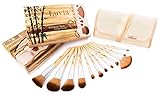 Luvia Cosmetics Kosmetikpinsel-Set Bamboo's Root, (12 tlg., zzgl. Aufbewahrungstasche), vegan