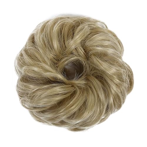 Bun Haarteile (1/2 Stück) Dutt-Pferdeschwanz-Haarverlängerungen for Frauen, Mädchen, Kinder, synthetische lockige Donut-Chignon-Haarteile, elastisches Haarband, Hochsteckfrisur, Chignon, flauschiges,