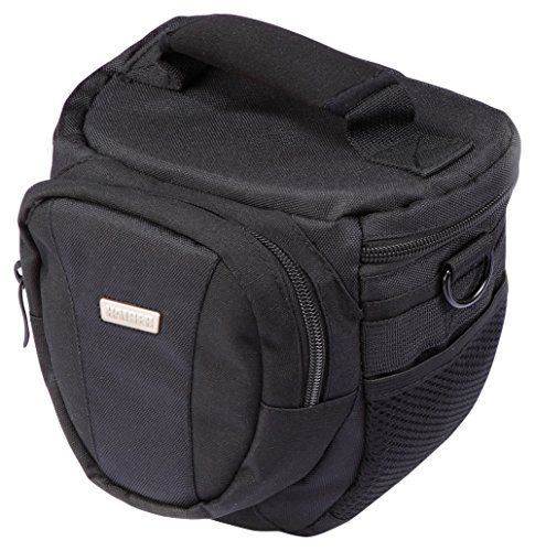 Kameratasche ""EasyLoader"" Colttasche für DSLR und Systemkamera (Universaltasche inkl. Schnellzugriff, Staubschutz, Tragegurt und Zubehörfach) schwarz, 15,5 x 15 x 10,5 cm