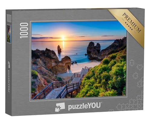 puzzleYOU: Puzzle 1000 Teile „Weg zum Camilo Strand an der Algarve, Portugal“