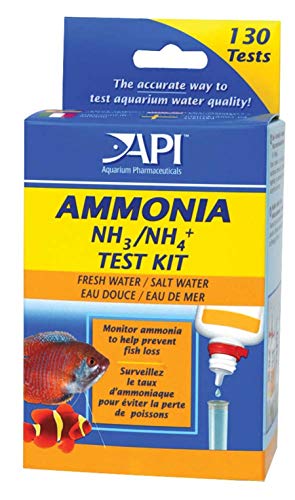 API Ammonia Test Kit Ammonia Monitor for Freshwater and Saltwater 130 Tests