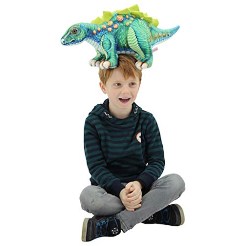 Sweety Toys 10837 Dinosaurier Stoff 55 cm grün Stegosaurus - Knochenplattenechse-