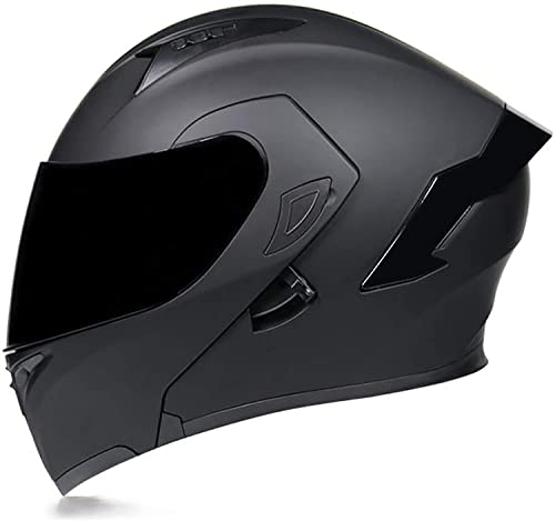 Klapphelm Motorradhelm Modularer Helmet Integralhelm Doppelvisier Kopfschutz Schutzhelm Für Mofa Chopper Klapphelme Full Face Motorrad Helm,DOT/ECE Zertifiziert (Color : B, Größe : 2XL=63-64cm)