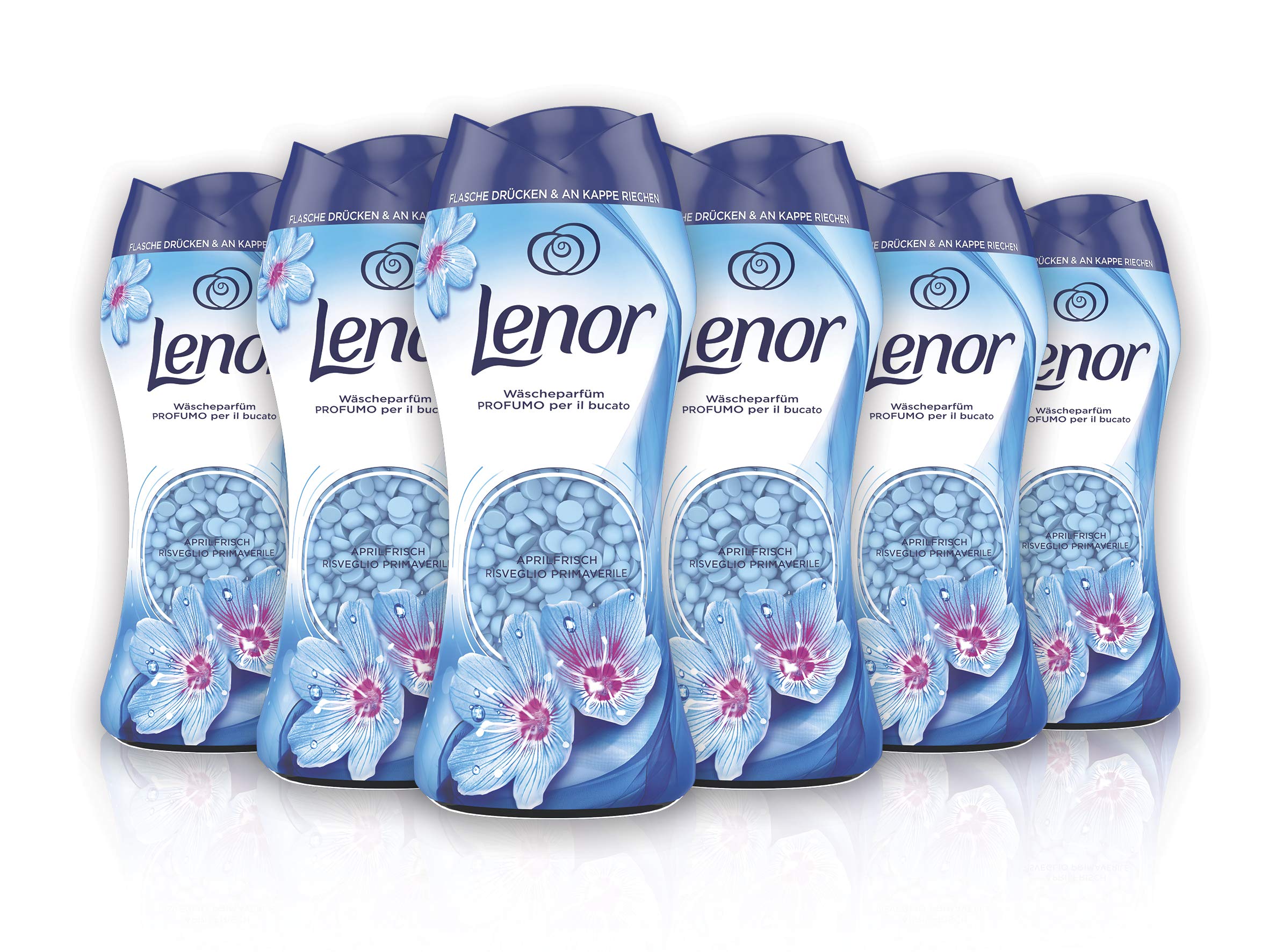 Lenor Parfüm für Frühlingsblumen, Patchouli und Eden weiß - Packung mit 6 x 218 g