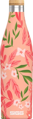 Edelstahl Trinkflasche Meridian Sumatra Flowers, 500 ml pink