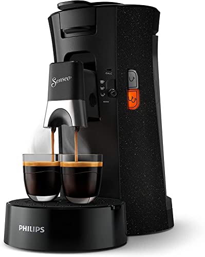 Philips Senseo Select CSA240/20 Kaffeepadmaschine (Crema Plus, Kaffeestärkewahl Plus, Memo-Funktion) Eco (schwarz gesprenkelt)
