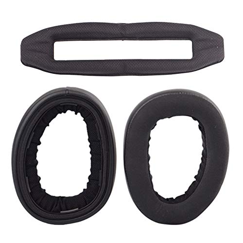 Xingsiyue Ersatz-Ohrpolster + Kopfbandkissen für Sennheiser GSP 600/Sennheiser GSP 500 Gaming-Headset,Headset Ohr Cushion Pads & Bügelpolster Stirnband