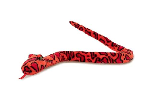 Trigon Stofftier Schlange 150 cm, rot, Kuscheltier Plüschtier Schlangen