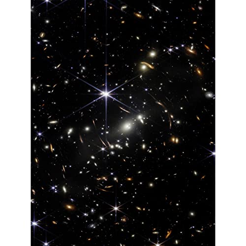 NASA James Webb Space Telescope Deep Field Image Stars Thousands Galaxies Photo Large XL Wall Art Canvas Print