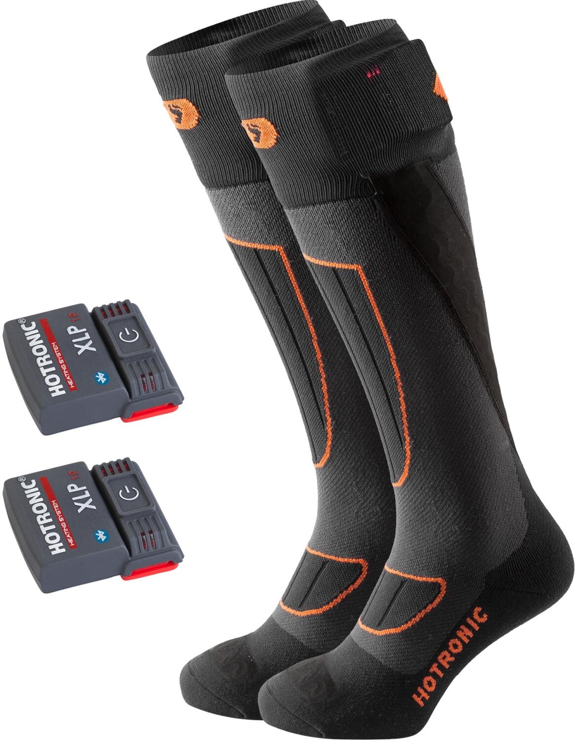 Hotronic Heat Socks Set XLP 1P BT Surround Comfort (Gr&ouml;&szlig;e: 32.0 - 34.0, anthrazit/orange)