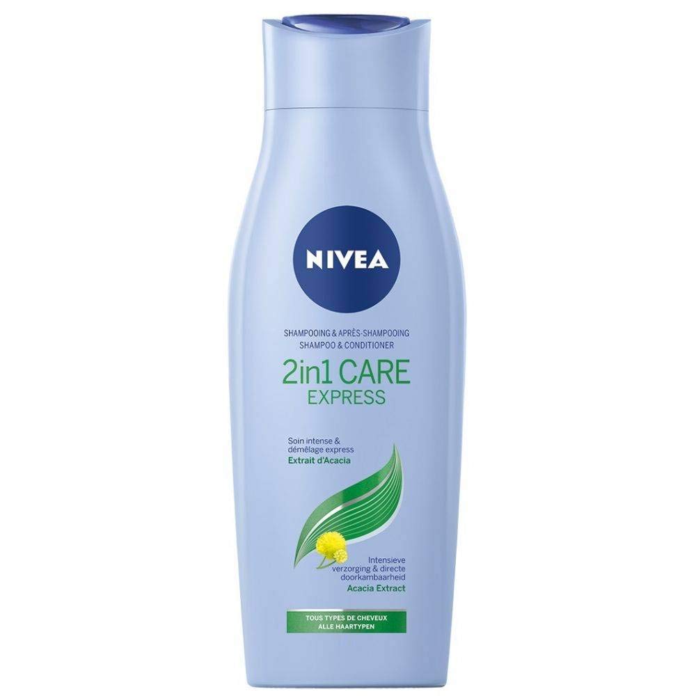 6 x NIVEA "2in1 Care Express" Shampoo + Spülung für alle Haartypen - 250ml