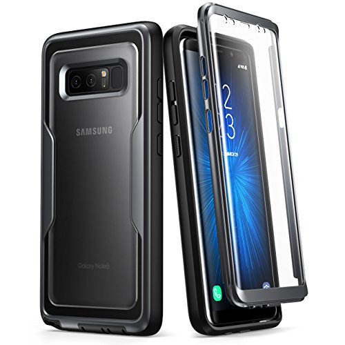i-Blason Hülle Kompatibel für Samsung Galaxy Note 8 Handyhülle Ganzkörper Case Robust Schutzhülle Cover [Magma] mit integriertem Displayschutz, Schwarz