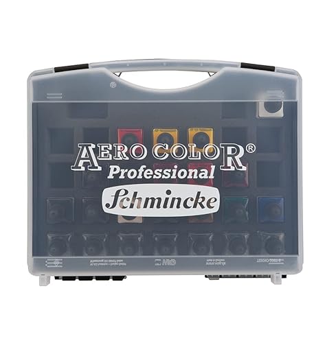 AERO COLOR® Professional Kunststoff-Koffer 16 x 28 ml + 7 Leerflaschen
