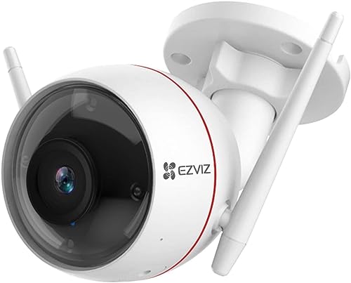 EZVIZ 4MP WLAN IP Kamera für den Außenbereich mit Farbnachtsicht, AI WLAN Überwachungskamera, IP67 wetterfest, Alexa kompatibel, mit Bewegungserkennung, Zwei-Wege-Audio, H.265, C3W Pro