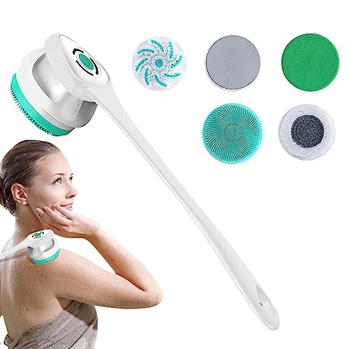 Elektrische Körperbürste - Duschwäscher - Elektrischer Gesichtswäscher für Mädchen und Frauen, Gesichts- und Körperreinigungswäscher für die Gesichts- und Körperreinigungsmassage Pw tools