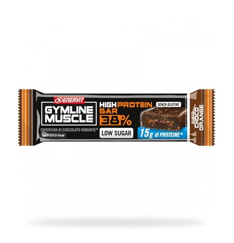 Enervit - Gymline High Protein Bar 38% Geschmack Choco Orange 30 Riegel a 40g