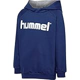 hummel Unisex Kinder Hmlgo Kids Cotton Logo Hoodie Kapuzenpullover, True Blue, 116 EU
