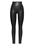 Spanx Damen Faux Leather Leggings Hose, Schwarz (Black Black), XS