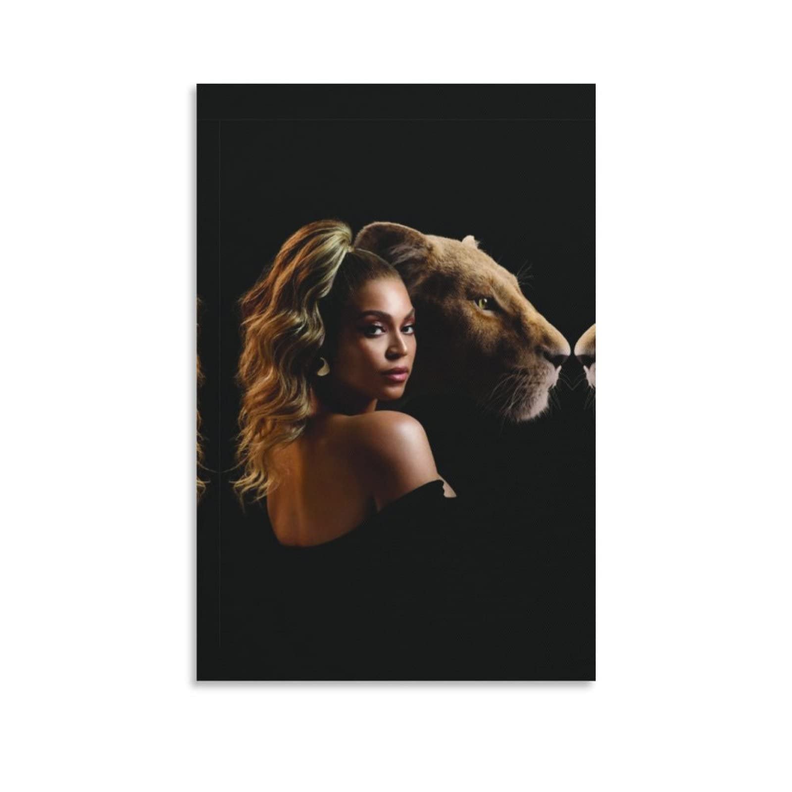 XXJDSK Poster Kunstdrucke Beyoncé Poster auf Leinwand, Wand-Kunstdruck, Raumdekoration, ästhetisch für Schlafzimmer, Heimdekoration, Wohnzimmer 60X90cm Kein Rahmen