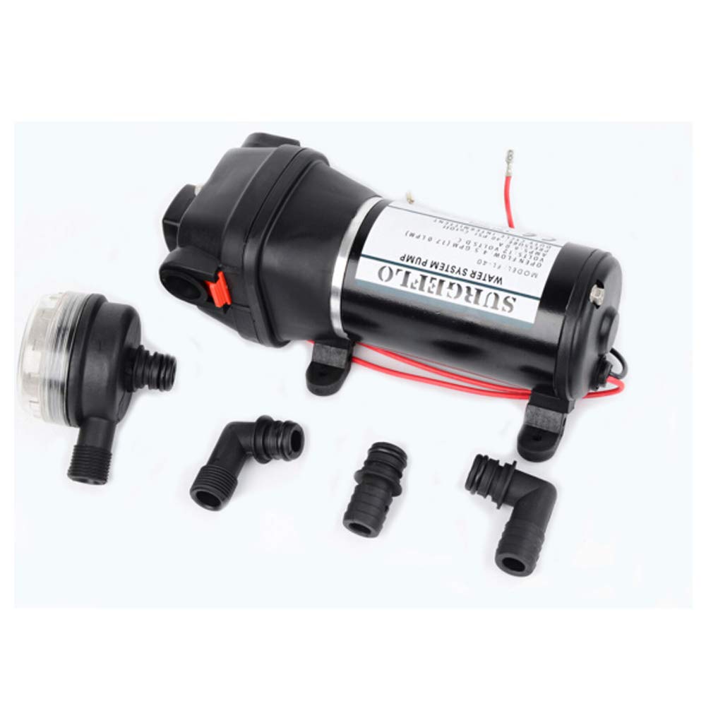 Mini RV-Membranpumpe 24V DC selbstansaugende Druckerhöhungspumpe Fischerei Yacht Large Flow Pump