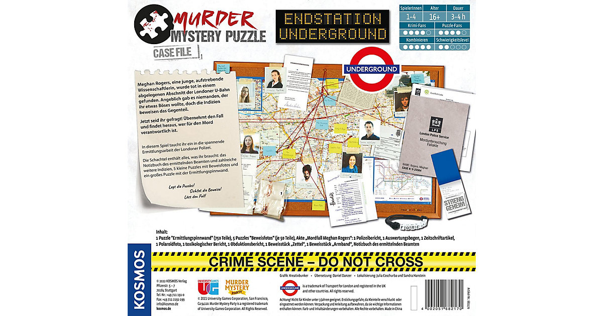 Murder Mystery Puzzle - Endstation Underground 2