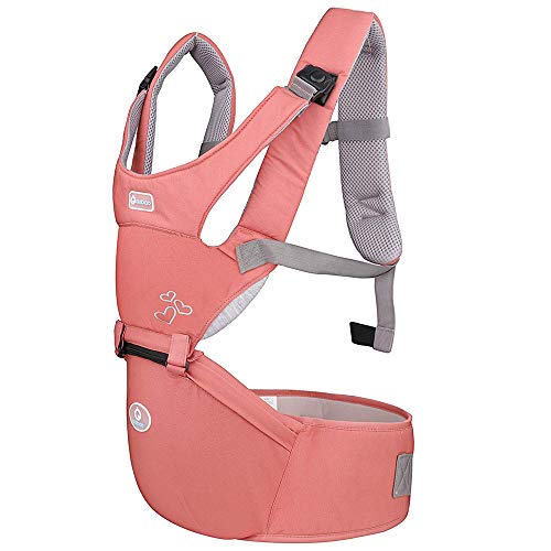 G-Tree-Baby-Träger Hip Sitz 3 Carry Ways Klassische entwarf Babytrage Rucksack für 3-36months - Pink