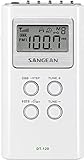 Sangean DT-120 Tragbares radio, Tischenradio, digitales Taschenradio - Weiß