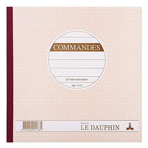 Le Dauphin 1173d Befehle 5 Stück Durchschreibbuch kariert texté Papier selbstdurchschreibend 21 x 21 cm 50 Blatt Vierfach