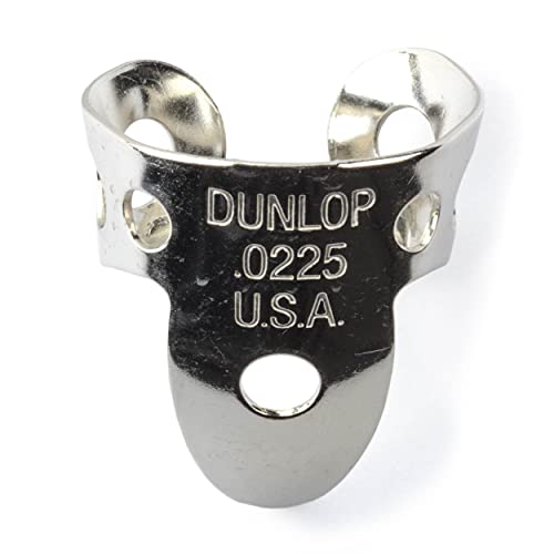Jim Dunlop Finger- und Daumenplektren, Nickel, silberfarben, Stärke 013 (33P013) 20 .0225