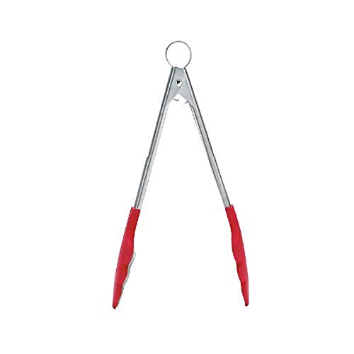 Cuisipro 74717805 Zange mit Zähnen Silikon 30.5 cm, rot