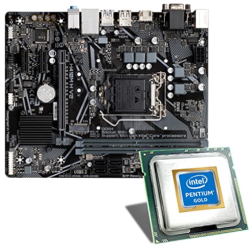 Mainboard Bundle | Intel Pentium Gold G6400 2x4000 MHz, ASUS Prime H410M-E, UHD Graphics 610, 1x M.2 Port, 4X SATA 6Gb/s, USB 3.2 Gen1 | Tuning Kit | CSL PC Aufrüstkit
