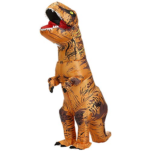 JASHKE Inflatable Costume Trex Dinosaur Costumes Halloween Costume Fancy Dress for Adult