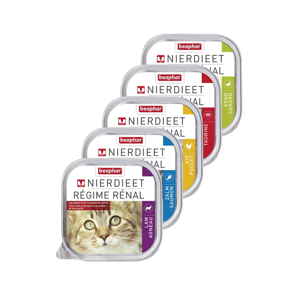 Beaphar Nierendiät Katzenfutter - Huhn - 16 x 100 g