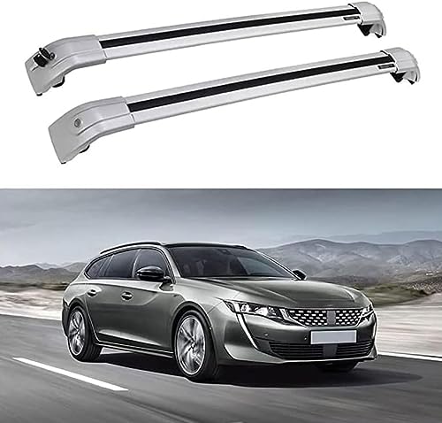 2 Stück Auto Querträger Dachträger für Peugeot 508 SW 2011-2018, Dachträger Querträger Camping Transport DachbüGel Gepäckträger Zubehör