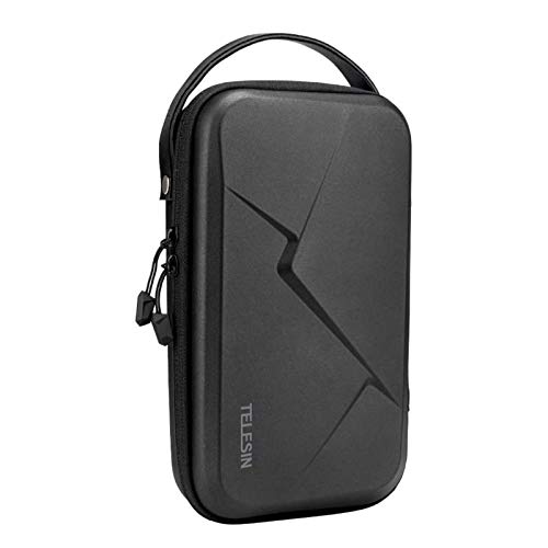 TELESIN Tragetasche Tragbare Aufbewahrungstasche für GoPro Max Mini Hero 11 10 9 8 7 6 5 4 3, DJI Osmo Pocket Action, Insta360 One X und mehr, schützende Reisetasche für kleines Digitalkamera-Zubehör
