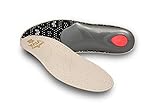 pedag Viva Leder Einlegesohlen – für komfortables Gehen|extra dünnes & leichtes Fußbett | passt in alle flachen Schuhe | wirkt vorbeugend & lindert Fußschmerzen sowie Rückenbeschwerden