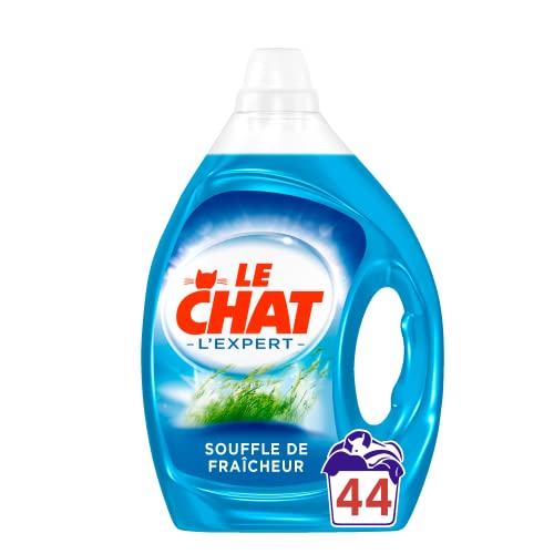 Le Chat Souffle de Fraîcheur+ 44 Waschladungen – Flüssigwaschmittel – Pflege der Wäsche