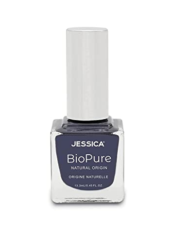 Jessica Natural BioPure Nagellack für Frauen – Schnell trocknende Creme vegane & bio-angebaute Inhaltsstoffe – Langlebig mit Nagelstärkungsformel 21-frei – (STORMY)