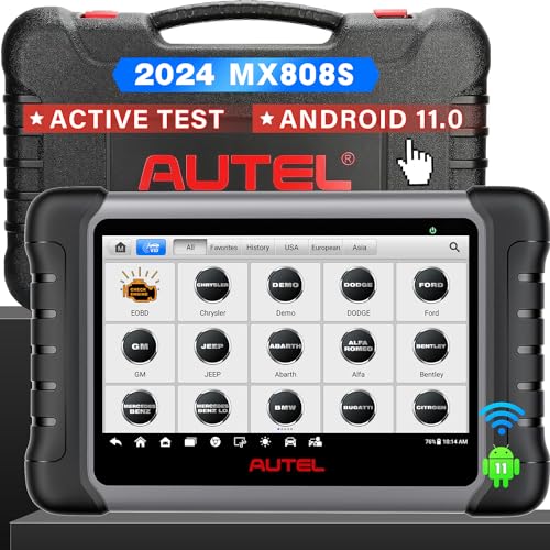 Autel MaxiCheck MX808S mit Android 11, Level-up von MaxiCOM MK808 MK808S, 2023 Bidirektionale Kontroll Tool, Aktiver Test come MP808S, 28+ Dienste, Alle Systeme, ABS-Entlüftung, Funktioniert mit MV108