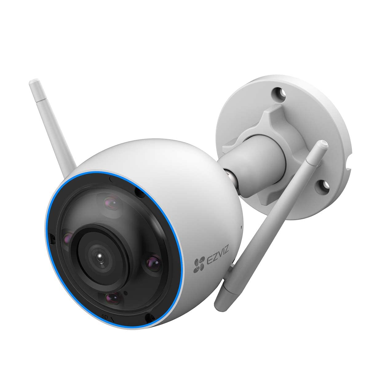 EZVIZ H6c Intelligente Schwenk/Neige WLAN Überwachungskamera mit 360°- Panoramablick, Zwei-Wege-Audio, Bewegungserkennung mit Automatische Verfolgung, Nachtsicht (bis zu 10 m)