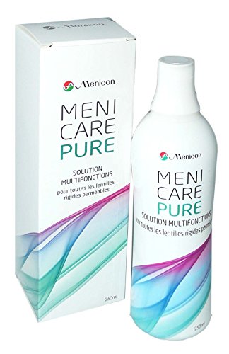 MeniCare Pure Menicon Mehrzweck-Lösung für undurchlässige harte Linsen, 250 ml