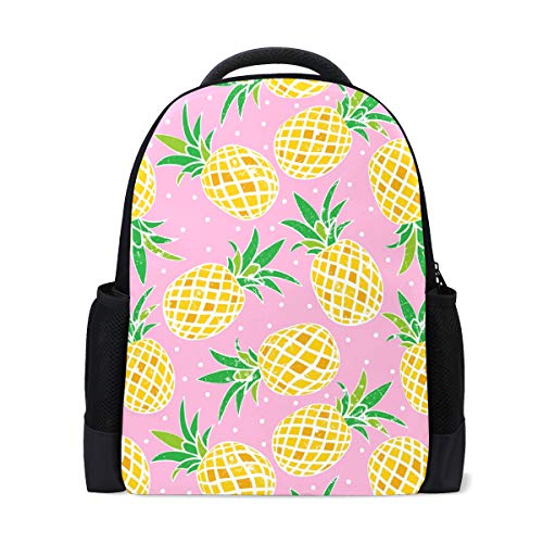 Gelbe Ananas-Reiserucksack für Laptop, Schule, Buchtasche, Sommer, Tropische Früchte