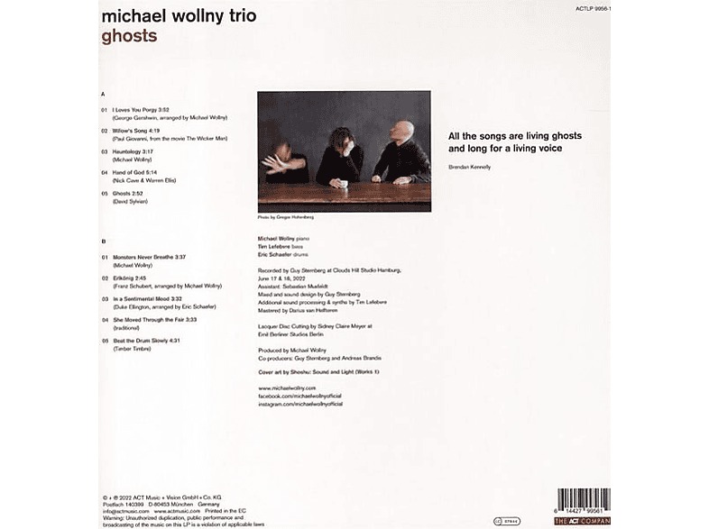 Michael Wollny Trio - Ghosts (180g Black Vinyl) (LP + Download)