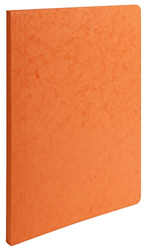 Exacompta 11517H Aktendeckel (mit Gerilltem rücken und kapazität bis 350 Blatt aus Manila Karton 400 g, Nature Future, Din A4, 21 x 29,7 cm) 50er Pack orange