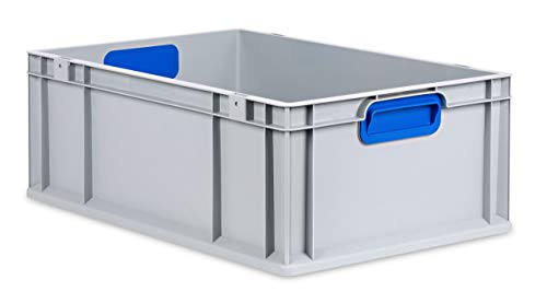 aidB Eurobox Color, Griffe geschlossen, 600x400x220mm, 1 St, blau