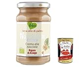 Rigoni di Asiago Nocciolata - Bianca, 3x 270g, weiße Schokolade, Haselnusscreme ohne Palmöl, Nuss Nougat Creme ohne Palmöl, Leckerer Brotaufstrich + Italian Gourmet polpa 400g