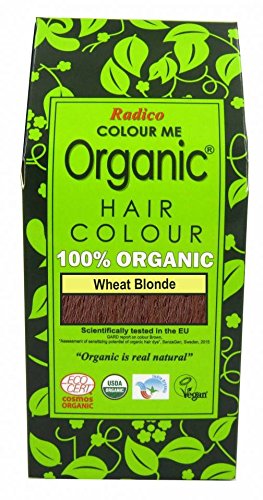 RADICO - 100% natürliche Haarfarbe - Weizenaschblond - deckt graues Haar - schützt und nährt - zertifiziert durch Ecocert - 100 g