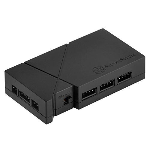 SilverStone SST-LSB01 - RGB LED Steuerbox mit 8 RGB-LED-Anschlüssen, inklusive 2x 5050 RGB LED Streifen 300mm